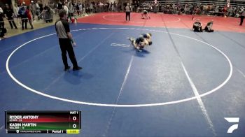 120 lbs Champ. Round 1 - Kadin Martin, Walker vs Ryder Antony, LCWM