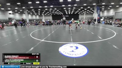 165 lbs 1st Place Match - Leolyn Karnowski, Wamego Wrestling Club vs Alexis Penley, West Suburban Girls Wrestling Club