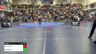 152 lbs R-64 - Nick Jones, West Allegheny vs Nicky Negron, Bishop McDevitt