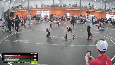 40 lbs Quarterfinal - Mason Pressley, LWC: Raiders vs Mattheo Salem, Legacy Elite Wrestling