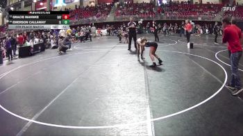 82 lbs 5th Place Match - Emerson Callaway, 2TG (Girls) vs Gracie Mahnke, West Point Wrestling Club