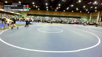 113 lbs Consi Of 32 #2 - Clayton Degolyer, Fernley vs Max Bell, West Linn