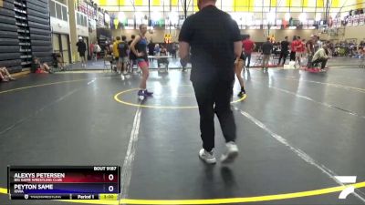 132 lbs Round 3 - Alexys Petersen, Big Game Wrestling Club vs Peyton Same, Iowa