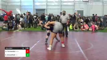 145 lbs Prelims - Adelaida Fernandez, Pounders WC vs Kaylynn Brassfield, Unc