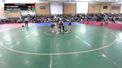 100 lbs Round Of 16 - Joie Demmons, John Stark vs Abigail Garland, Mt. Blue