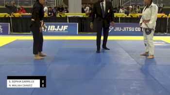 SARAH SOPHIA CARRILLO vs NATALIE MALIAH CHAVEZ 2024 Pan Kids Jiu-Jitsu IBJJF Championship