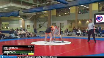 138 lbs Noah Martel, Bismarck St Mary`s vs Kash Brazelton, Powell