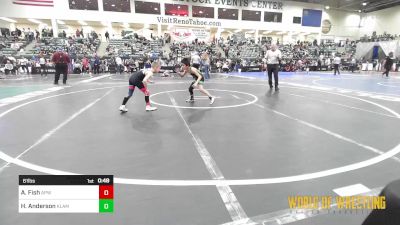 61 lbs Consi Of 8 #2 - Austin Fish, All-Phase Wrestling vs Hunter Anderson, Klamath Basin Warriors