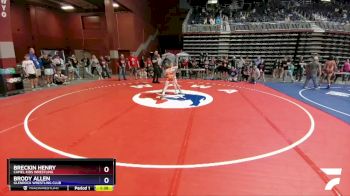 120 lbs 1st Place Match - Breckin Henry, Camel Kids Wrestling vs Brody Allen, Glenrock Wrestling Club
