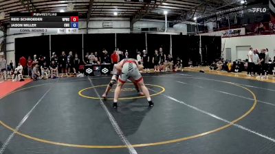 92 kg Cons. Round 2 - Reid Schroeder, West Point Wrestling Club vs Jason Miller, Cavalier Wrestling Club