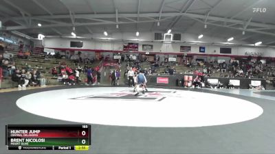 165 lbs Cons. Round 6 - Hunter Jump, Central Oklahoma vs Brent Nicolosi, Mount Olive