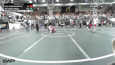 126 lbs 3rd Place - Lulu Tahdooahnippah, Elgin Wrestling vs Bex Dewey-Benda, Standfast OKC