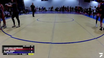 157 lbs Cons. Semi - Juan Vega Domínguez, Clinic Wrestling FXBG vs Blake Jones, Legacy Dragons