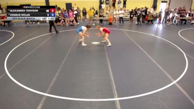 120 lbs 5th Place Match - Alexandra Thovson, MN vs Charlie Dolan, IL