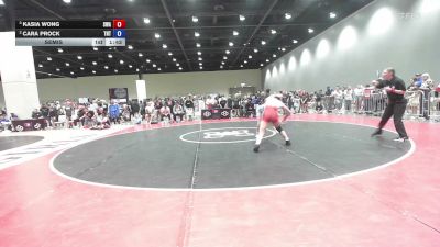 135 lbs Semis - Kasia Wong, Shelton Wrestling Academy vs Cara Prock, Tough N Technical
