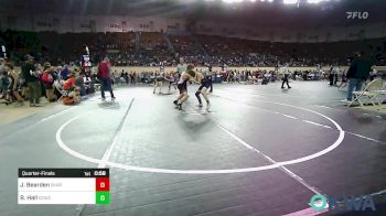 96 lbs Quarterfinal - Jackson Bearden, Skiatook Youth Wrestling 2022-23 vs Baylor Hall, Dark Cloud Wrestling Club