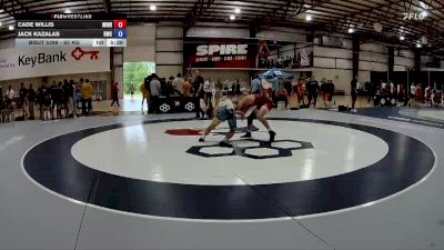 65 kg Champ. Round 2 - Cade Willis, Minnesota vs Jack Kazalas, Bearcat Wrestling Club