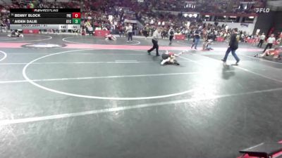 91 lbs Quarterfinal - Aiden Dalie, B.A.M Training Center vs Benny Block, Prescott