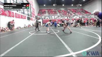 100-105 lbs Rr Rnd 2 - Harper Flowers, Chickasha Youth Wrestling vs Jaxson Jett, Division Bell Wrestling