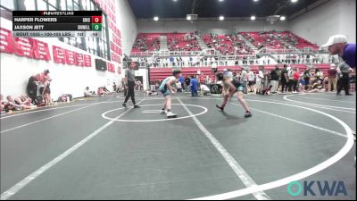 100-105 lbs Rr Rnd 2 - Harper Flowers, Chickasha Youth Wrestling vs Jaxson Jett, Division Bell Wrestling