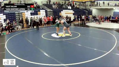 170 lbs. Quarterfinal - Kiley Dillow, Chanute vs Sara Martinez Lopera, Chicago (Kelly)