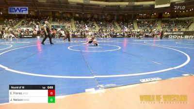 55 lbs Round Of 16 - Elijah Flores, Jflo Trained vs Jacob Nelson, Ranger Wrestling Club