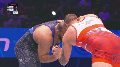 125 kg 1/2 Final - Wyatt Avery Hendrickson, United States vs Amir Hossein Abbas Zare, Iran