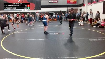 Round 3 - Jase Sutcliffe, Grizzlies Wrestling Club vs Grayson McGough, Summerville Takedown