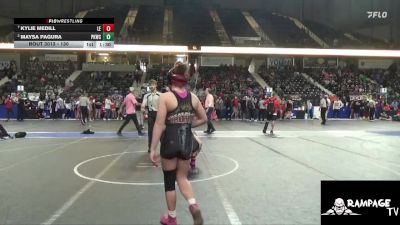 130 lbs 3rd Place Match Kylie Medill, Lion Elite vs Maysa Pagura, Plainville Kids Wrestling Club