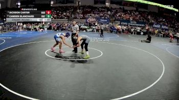 D 3 144 lbs Champ. Round 1 - Camden Blanchard, Erath vs Jackson Carter, Rosepine