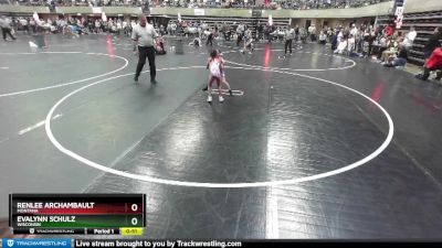 42-44 lbs Round 2 - Evalynn Schulz, Wisconsin vs Renlee Archambault, Montana