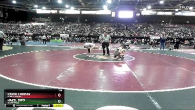 114 lbs Champ. Round 1 - Hazel Dipo, Idaho Falls vs Rayne Lindsay, Forest Grove