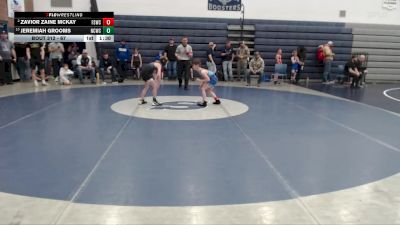 67 lbs Champ. Round 2 - Jeremiah Grooms, North Country Wrestling Club vs Zavior Zaine McKay, Fighting Squirrels Wrestling Club