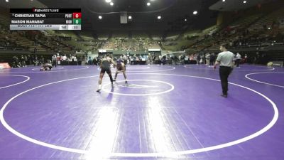 177 lbs Consi Of 8 #2 - Christian Tapia, Porterville vs Mason Manabat, Highland HS