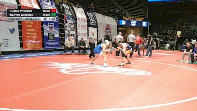 120 Class 2 lbs Champ. Round 1 - Tobias Winkler, Affton vs Carter Whitman, Hollister