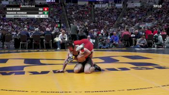 152 lbs Semifinal - Cole Byler, Pequea Valley vs Hudson Hohman, Grove City