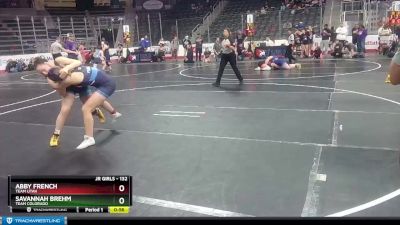 132 lbs Cons. Round 4 - Abby French, Team Utah vs Savannah Brehm, Team Colorado