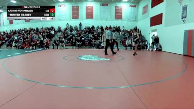 120 lbs Cons. Semi - Hunter Bilbrey, Conneaut vs Aaron Workinger, Northwest (Canal Fulton)