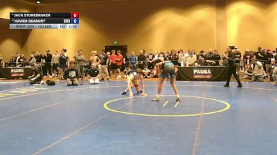 120 lbs 1st Place Match - Jack Stonebraker vs Xavier Seabury, KD Training