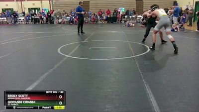 140 lbs Round 1 - Broly Scott, Henhelopen Hammers vs Giovanni Ciranni, St. Mark?s