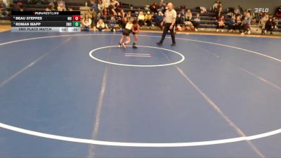 52-58 lbs 2nd Place Match - Roman Mapp, Scottsbluff Wrestling Club vs Beau Steffes, Midwest Destroyers