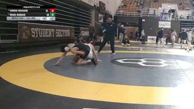 132 lbs Consi Of 4 - Drew Roggie, St. Christopher's School vs Shai Sabag, Germantown Academy