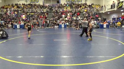 80 lbs Round Of 32 - Gio Brunst, Westshore vs Titan Myers, Indian Valley/ G3WA