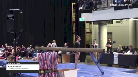 Kate Ebmeier - Women's Pairs, Omaha Gymnastics Academy - 2021 Women's Xcel Region 4 Championships