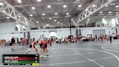 126 lbs Round 7 (8 Team) - Gabe Ballard, Grit Mat Club vs Brody Julian, Faith & Fellowship WC