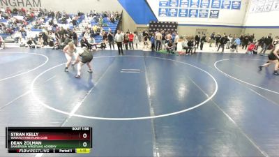 190 lbs Semifinal - Stran Kelly, Wasatch Wrestling Club vs Dean Zolman, Sanderson Wrestling Academy