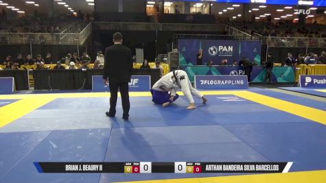 Arthan Bandeira Silva Barcellos vs Brian J. Beaury II 2025 Pan Jiu Jitsu IBJJF Championship