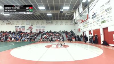 100 lbs Champ. Round 2 - Mylie Phillips, Ridgevue vs Morgan Thompson, Nampa