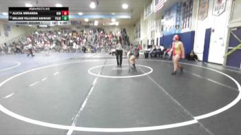 145 lbs Champ. Round 1 - Alicia Miranda, Hemet vs Melanie Villagran Andrade, Palmdale