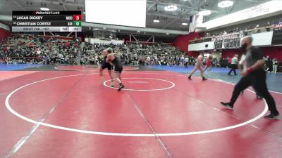 167 lbs Cons. Round 3 - Christian Cortez, Alhambra vs Lucas Dickey, Mc Kinleyville